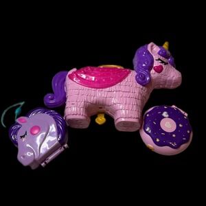 Polly Pocket‎ 2018 2019 2020 Compact Playset Unicorn Horse Donut